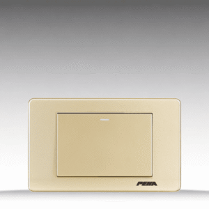 V10 Arcylic Gold - Bộ 1 công tắc Size L - Nhựa dẻo, chống cháy