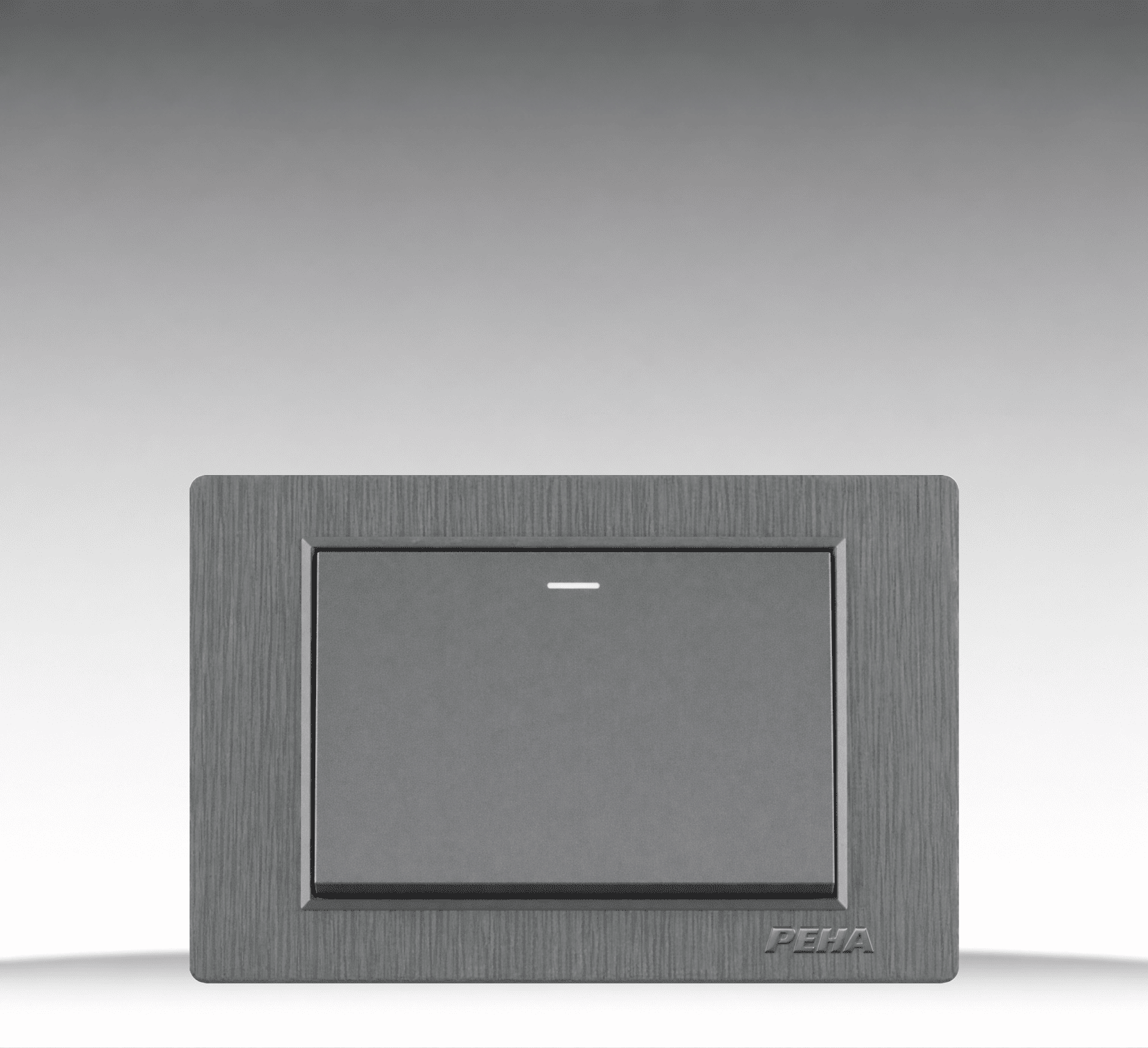 C5 Plastic Gray - Bộ 1 công tắc Size L - Nhựa xước