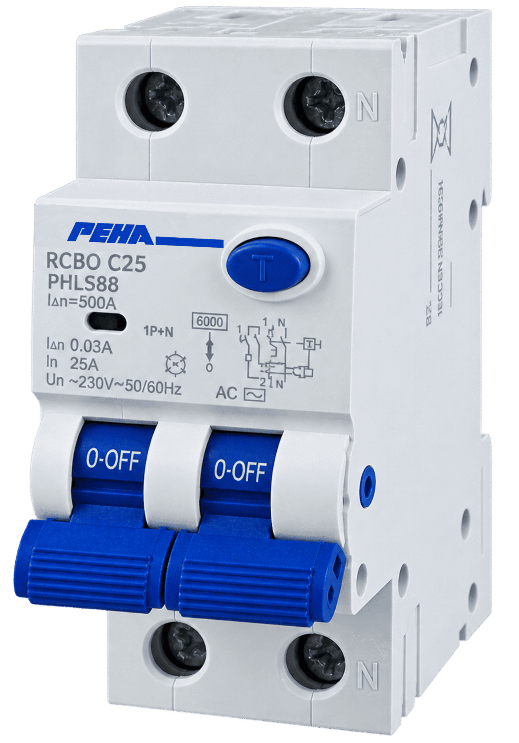 Aptomat chống giật kết hợp chống quá tải - RCBO PEHA PHLS8B C25 1P+N 25A 30mA