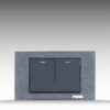 NOVA Aluminum Series - Bộ 2 công tắc size M - Nhôm xước