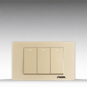 V10 Arcylic Gold - Bộ 3 công tắc Size S - Nhựa dẻo, chống cháy