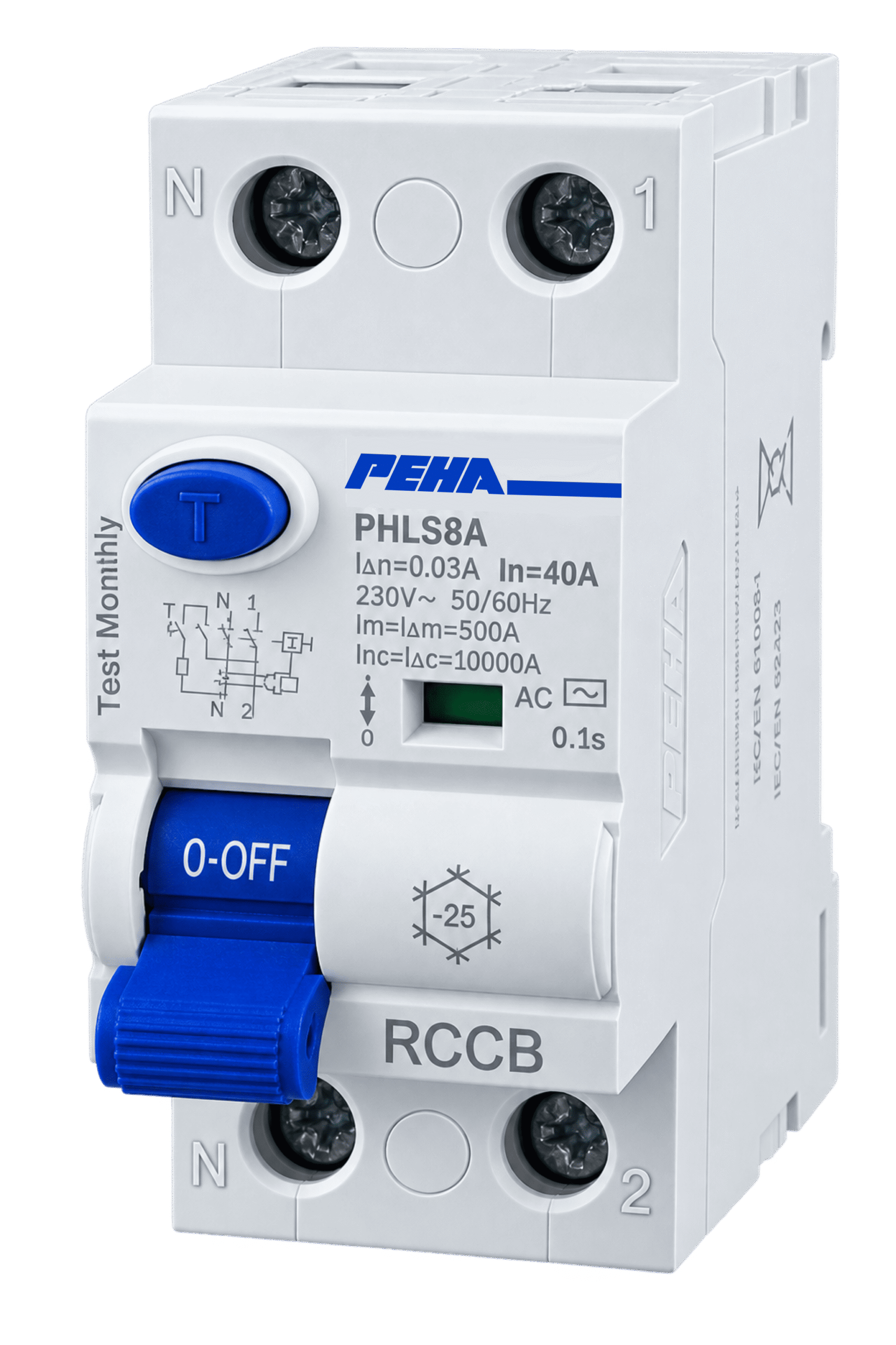 Aptomat chống rò chống giật - RCCB PEHA PHLS8A 2P 40A 30mA