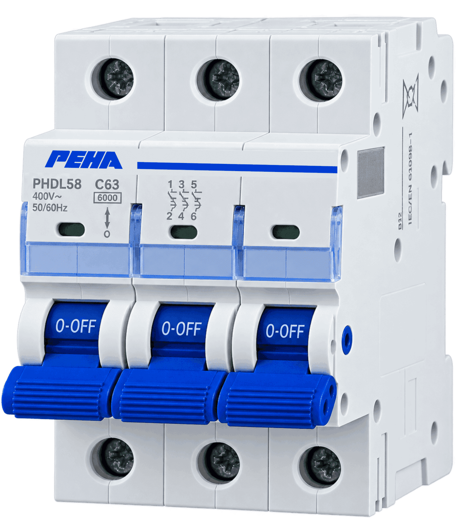 Aptomat 3 Pha, chống quá tải MCB - 63A