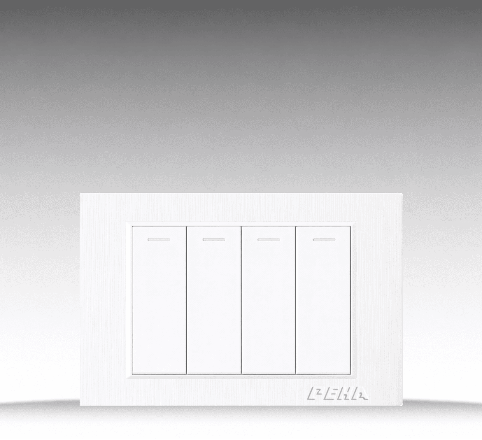 C1 Plastic White - Bộ 2 công tắc kép Size M - Nhựa xước, màu trắng ngọc trai