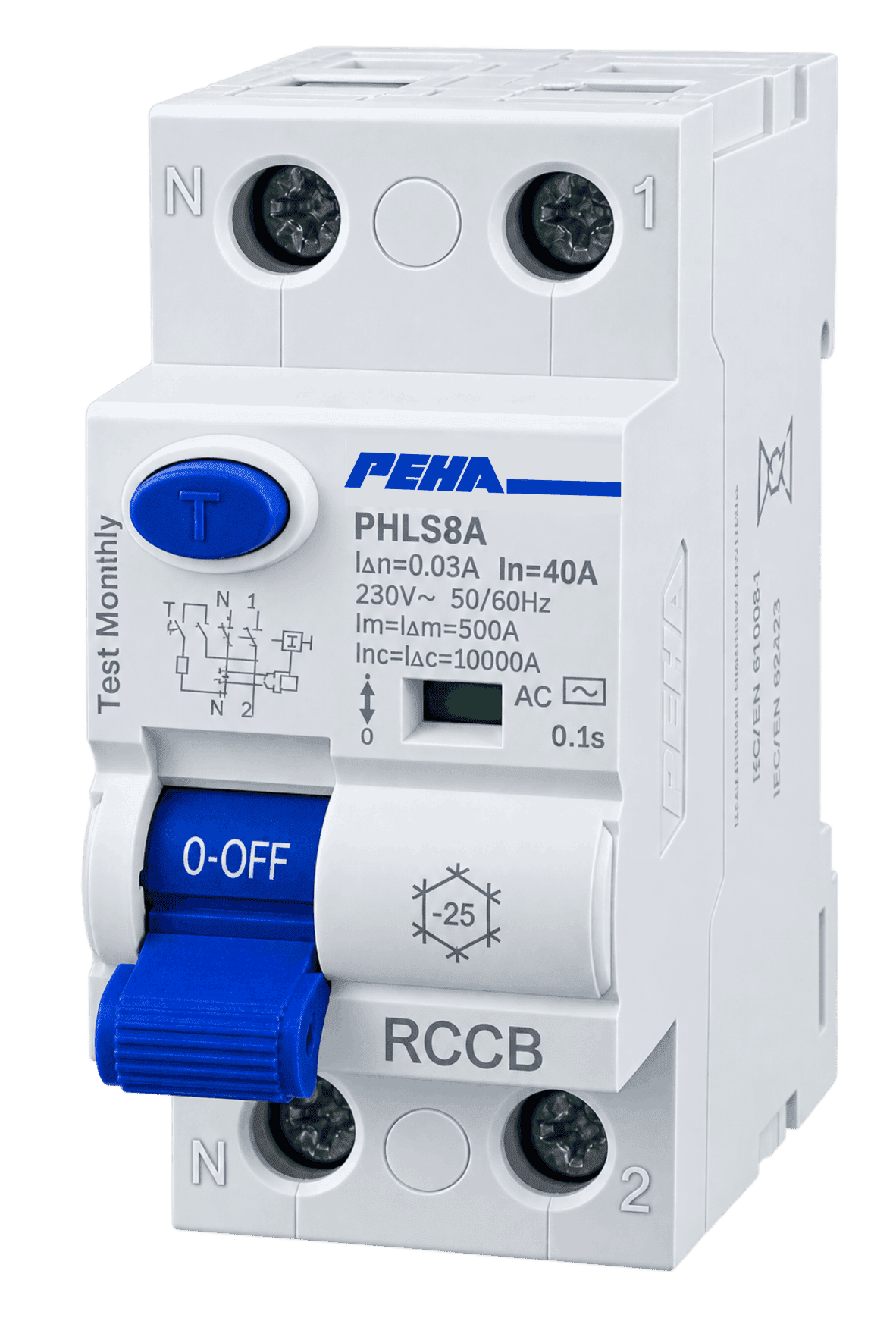 Aptomat chống rò chống giật - RCCB PEHA PHLS8A 2P 40A 30mA