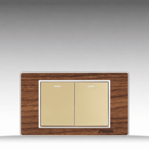 Nova Wood Series - Bộ 2 công tắc size M - Arcylic Vân Gỗ
