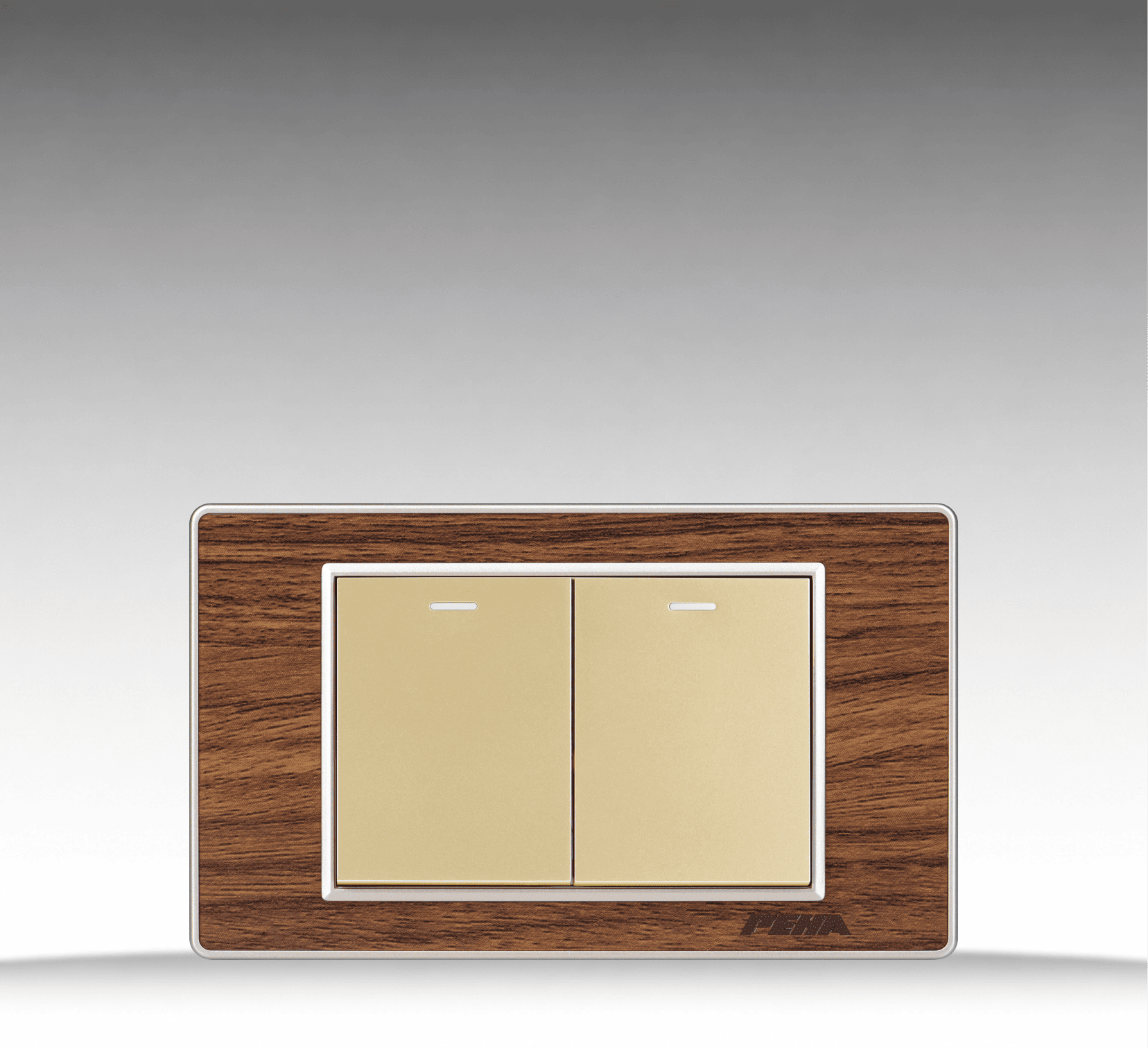 Nova Wood Series - Bộ 2 công tắc size M - Arcylic Vân Gỗ