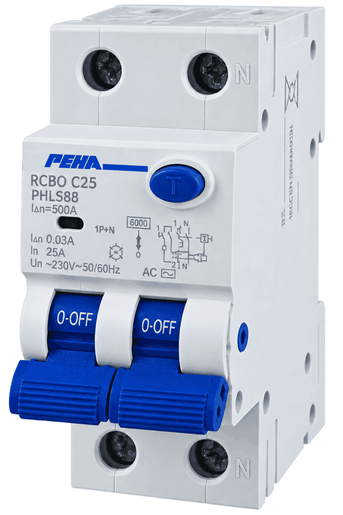 Aptomat chống giật kết hợp chống quá tải - RCBO PEHA PHLS8B C25 1P+N 25A 30mA