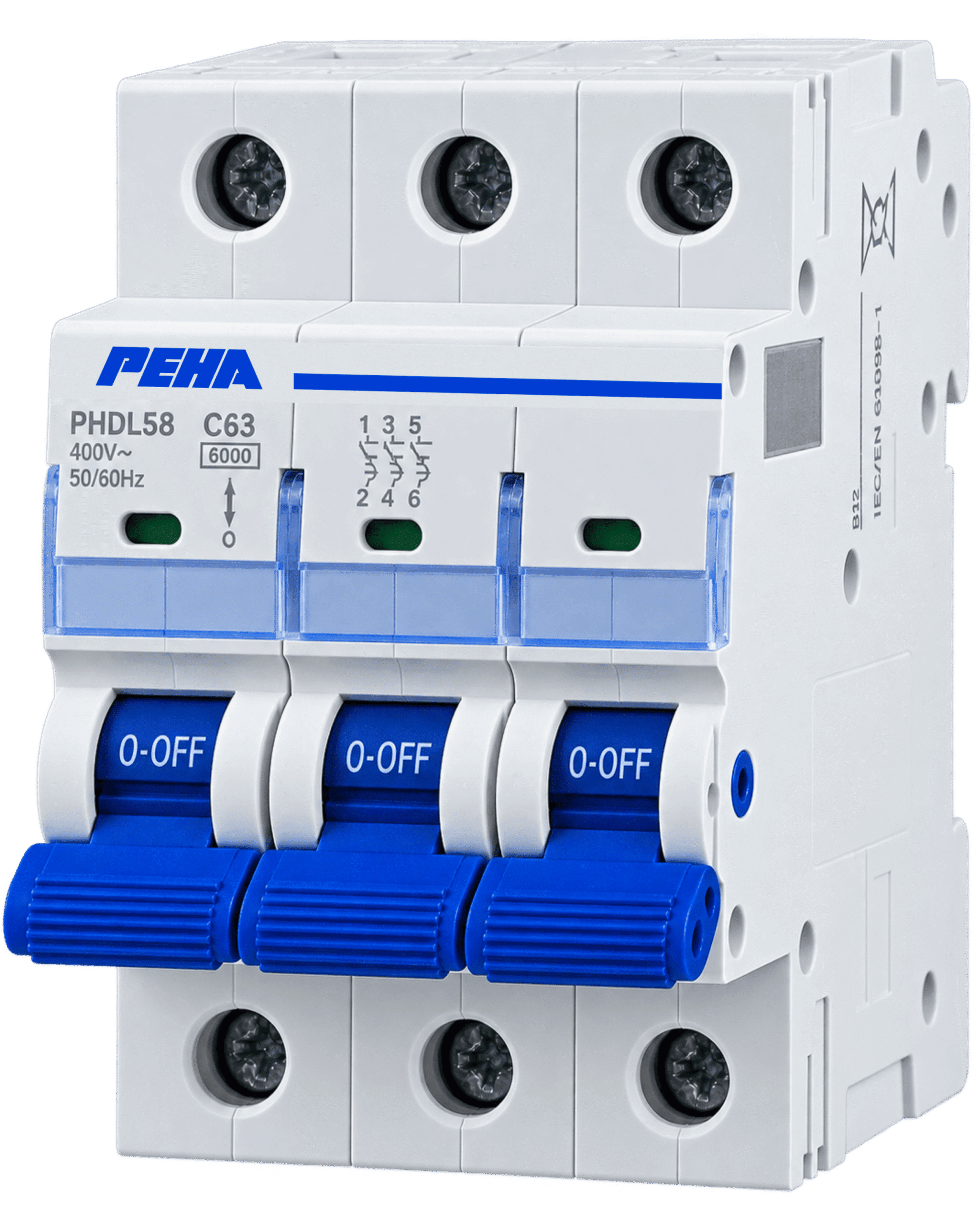 Aptomat 3 Pha, chống quá tải MCB - 63A