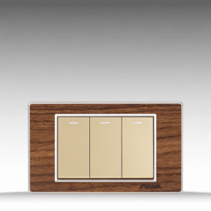 Nova Wood Series - Bộ 3 công tắc size S - Arcylic Vân Gỗ