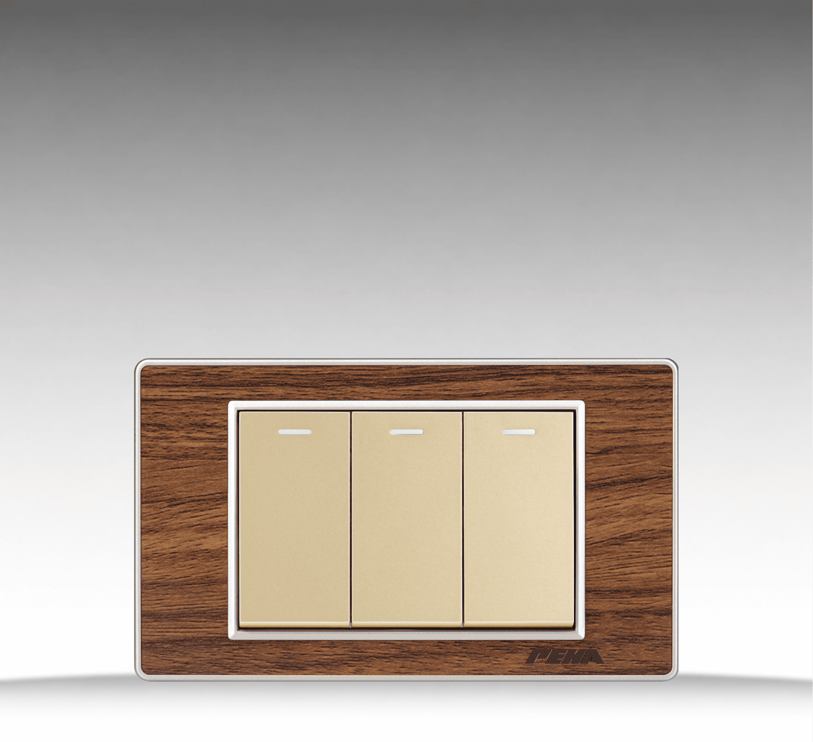 Nova Wood Series - Bộ 3 công tắc size S - Arcylic Vân Gỗ