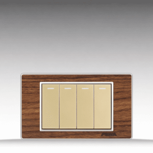 Nova Wood Series - Bộ 2 công tắc kép size M - Arcylic Vân Gỗ