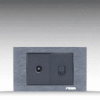 NOVA Aluminum Series - Bộ ổ cắm Tivi + Internet Size M - Nhôm xước