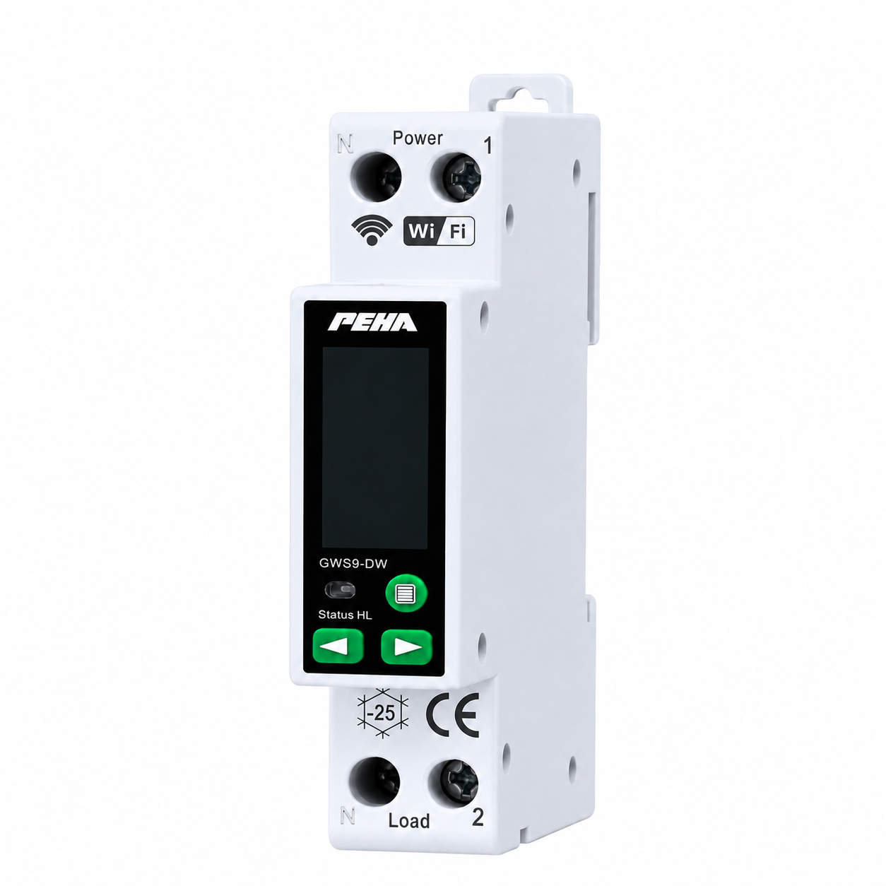 Aptomat thông minh WiFi - PHSM11, có màn hình LCD