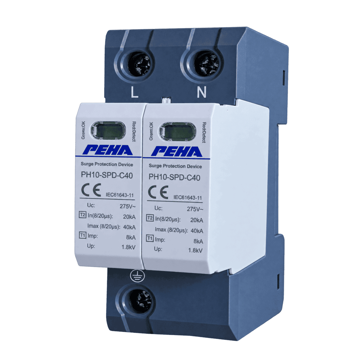Aptomat chống sét lan truyền PEHA PH10 - SPD - C40 - 1Pha + N