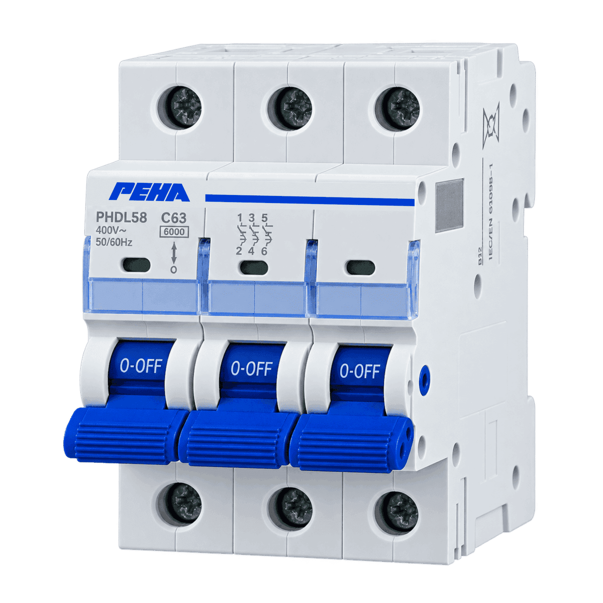 Aptomat 3 Pha, chống quá tải MCB - 63A