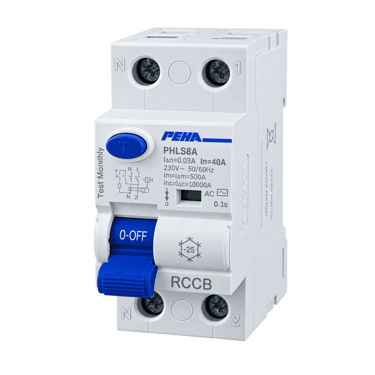 Aptomat chống rò chống giật - RCCB PEHA PHLS8A 2P 40A 30mA